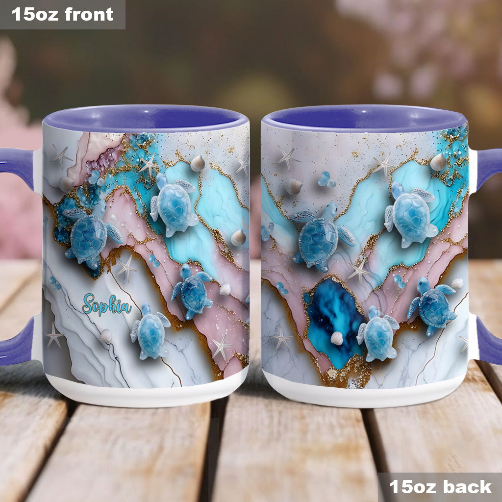 Love Turtles - Personalized Turtle Accent Mug