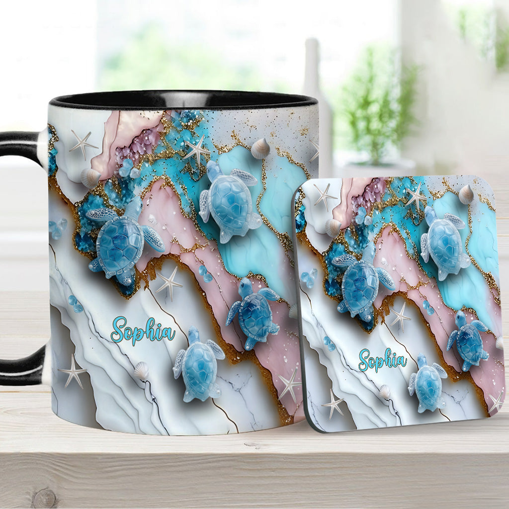 Love Turtles - Personalized Turtle Accent Mug