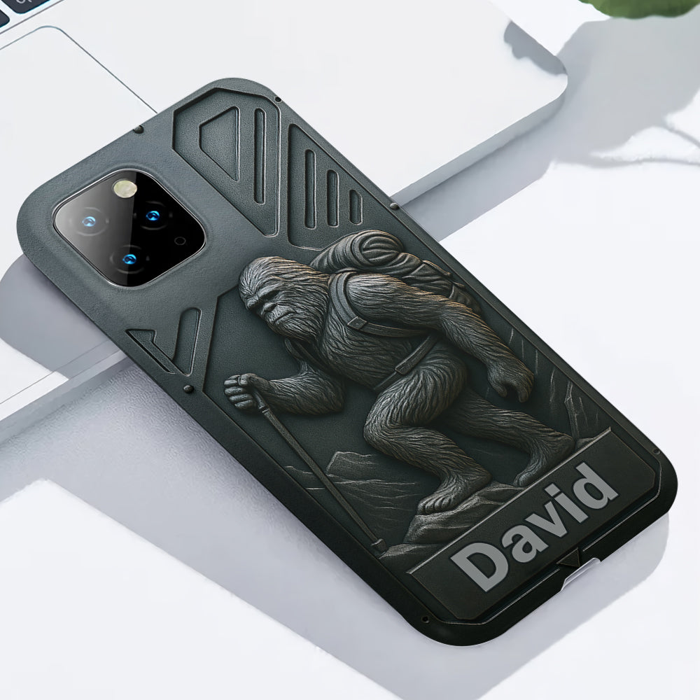 Sasquatch - Coque de téléphone personnalisée avec motif intégral de randonnée