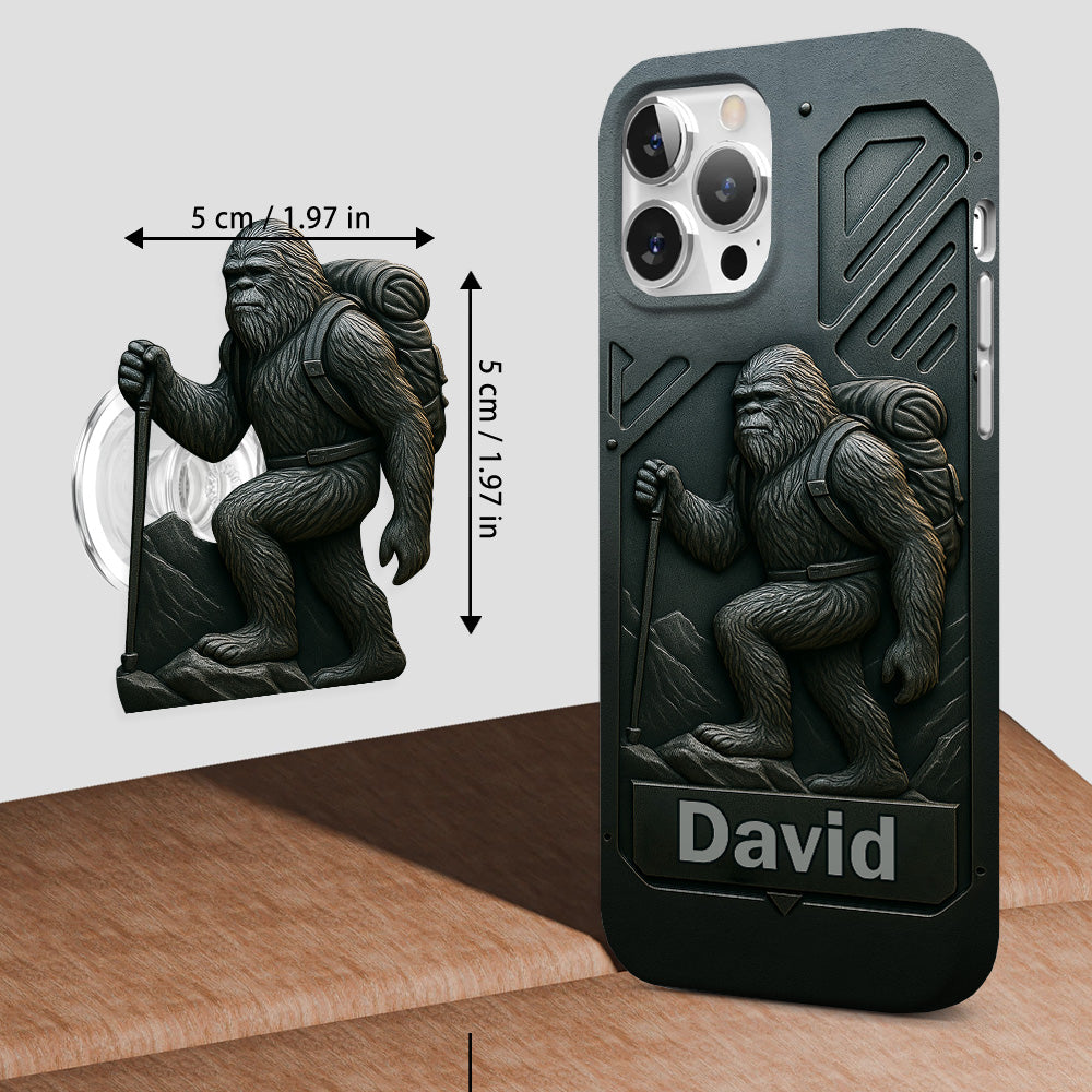 Sasquatch - Coque de téléphone personnalisée avec motif intégral de randonnée