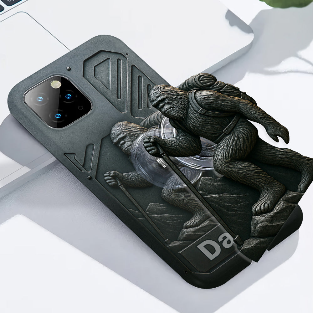 Sasquatch - Coque de téléphone personnalisée avec motif intégral de randonnée