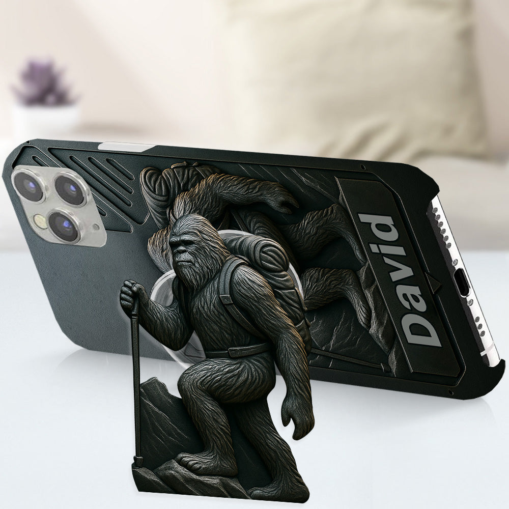 Sasquatch - Coque de téléphone personnalisée avec motif intégral de randonnée