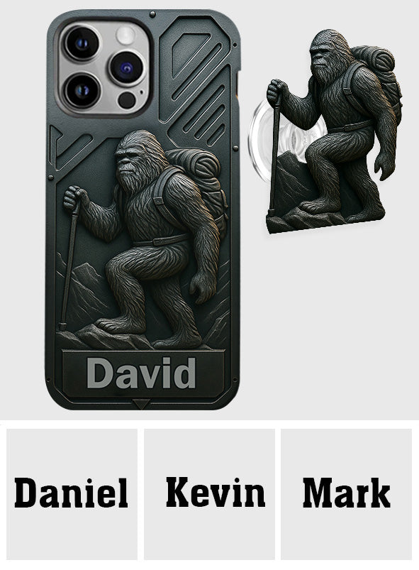 Sasquatch - Coque de téléphone personnalisée avec motif intégral de randonnée