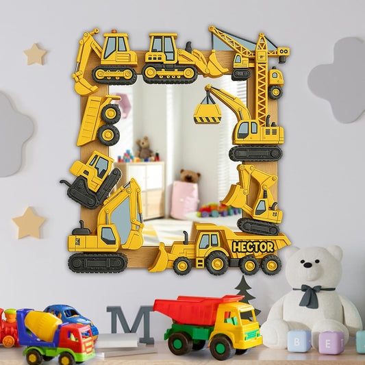 Dig & Discover Kindergeschenk – Personalisierter Kinder-Wandspiegel