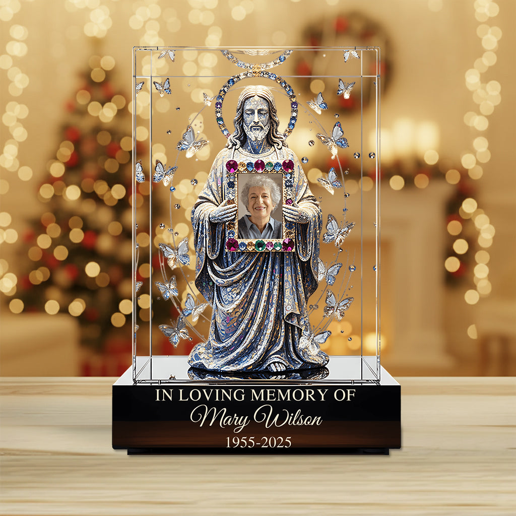 Forever In Our Hearts - Personalized Memorial Custom Shaped Acrylic Plaque