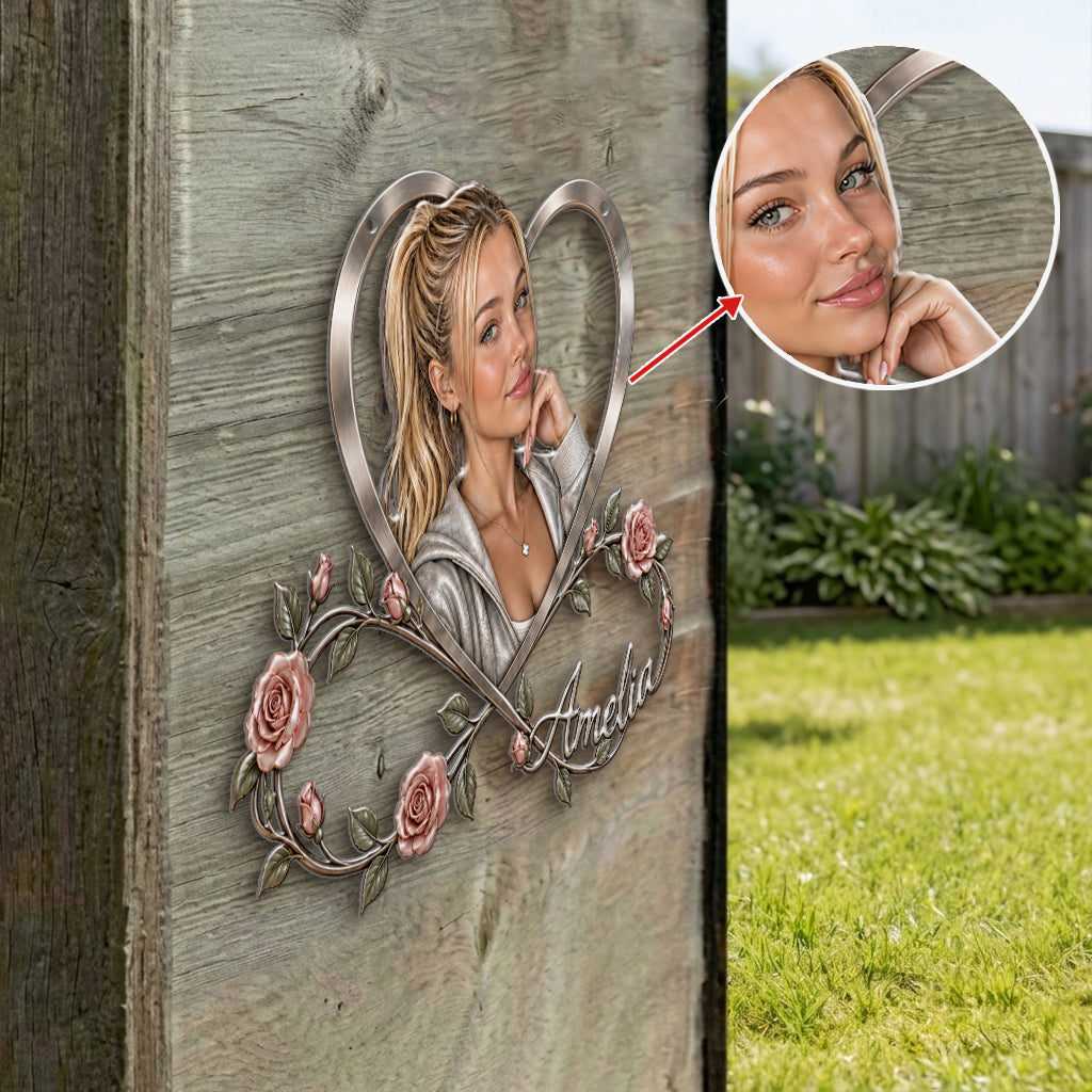 Birth Flower Gift For Loved Ones, Friends - Personalized Self Love 3D Printed Cut Metal Sign