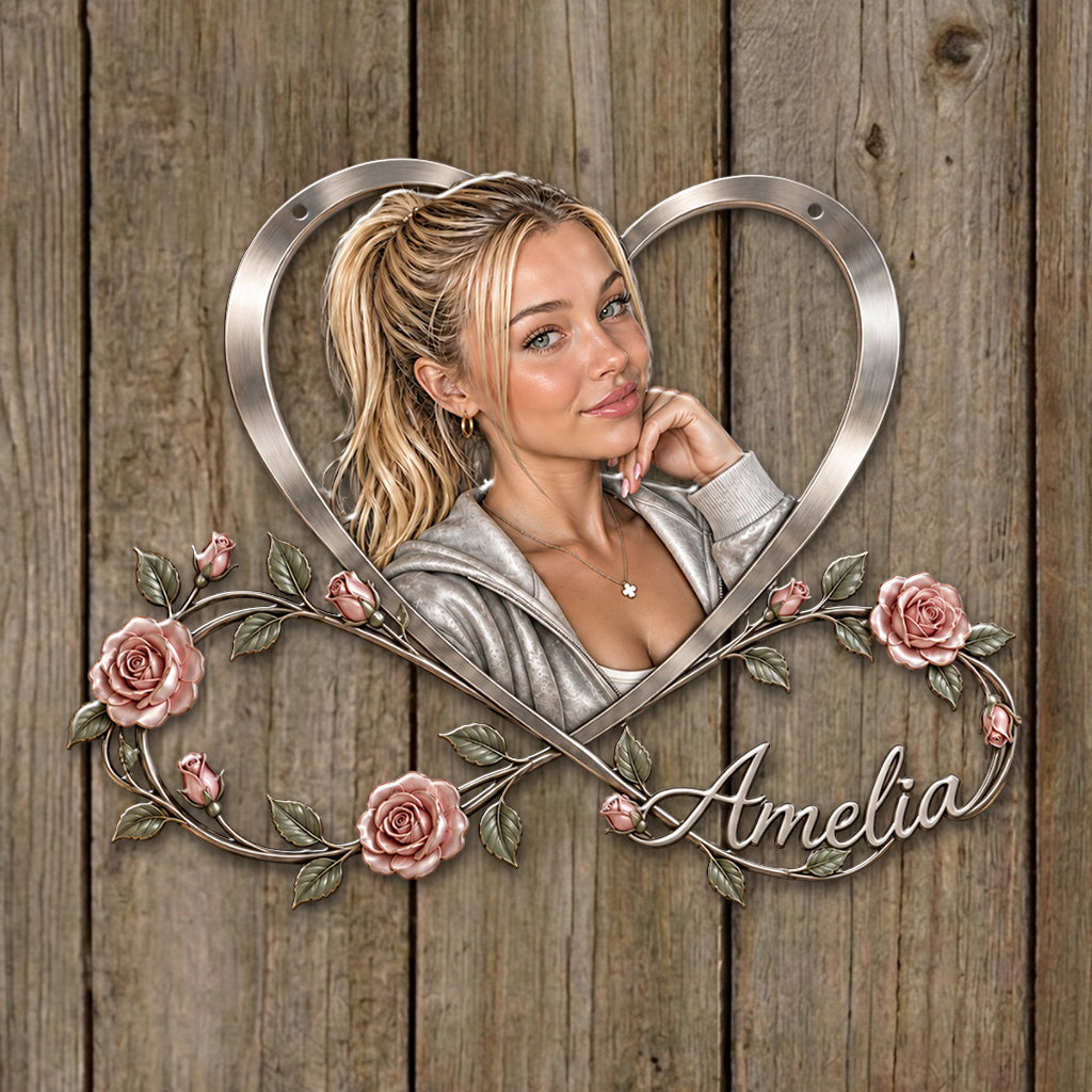 Birth Flower Gift For Loved Ones, Friends - Personalized Self Love 3D Printed Cut Metal Sign