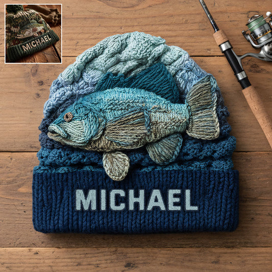 Passionné de pêche ? Bonnet de pêche personnalisé