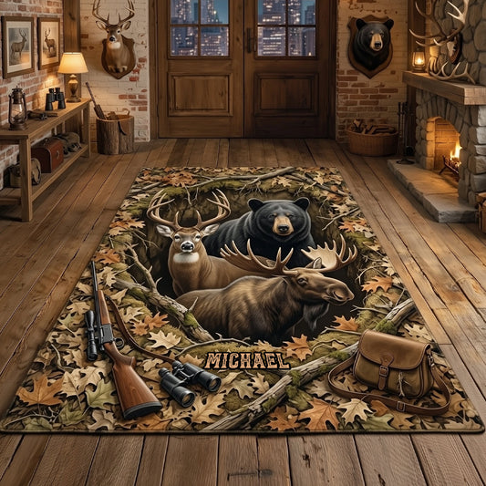 Das perfekte Geschenk für Jagdliebhaber – personalisierter, rutschfester Jagd-Teppich