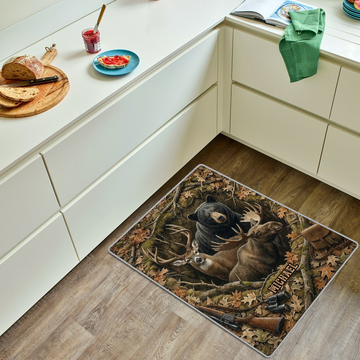 Cadeau idéal pour les passionnés de chasse - Tapis de chasse antidérapant personnalisé