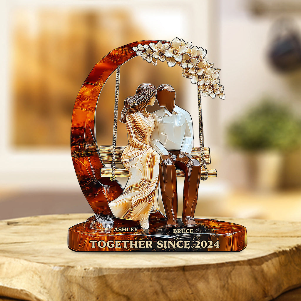 Together Since - Personalized Couple Custom Shaped Acrylic Plaque