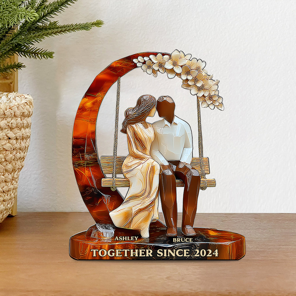 Together Since - Personalized Couple Custom Shaped Acrylic Plaque