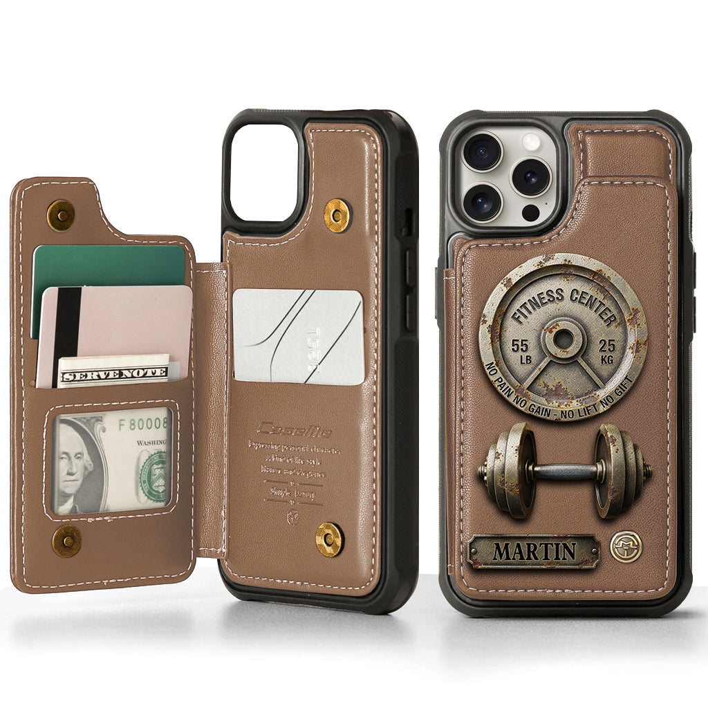 No Pain No Gain - Personalized Fitness Wallet Phone Case