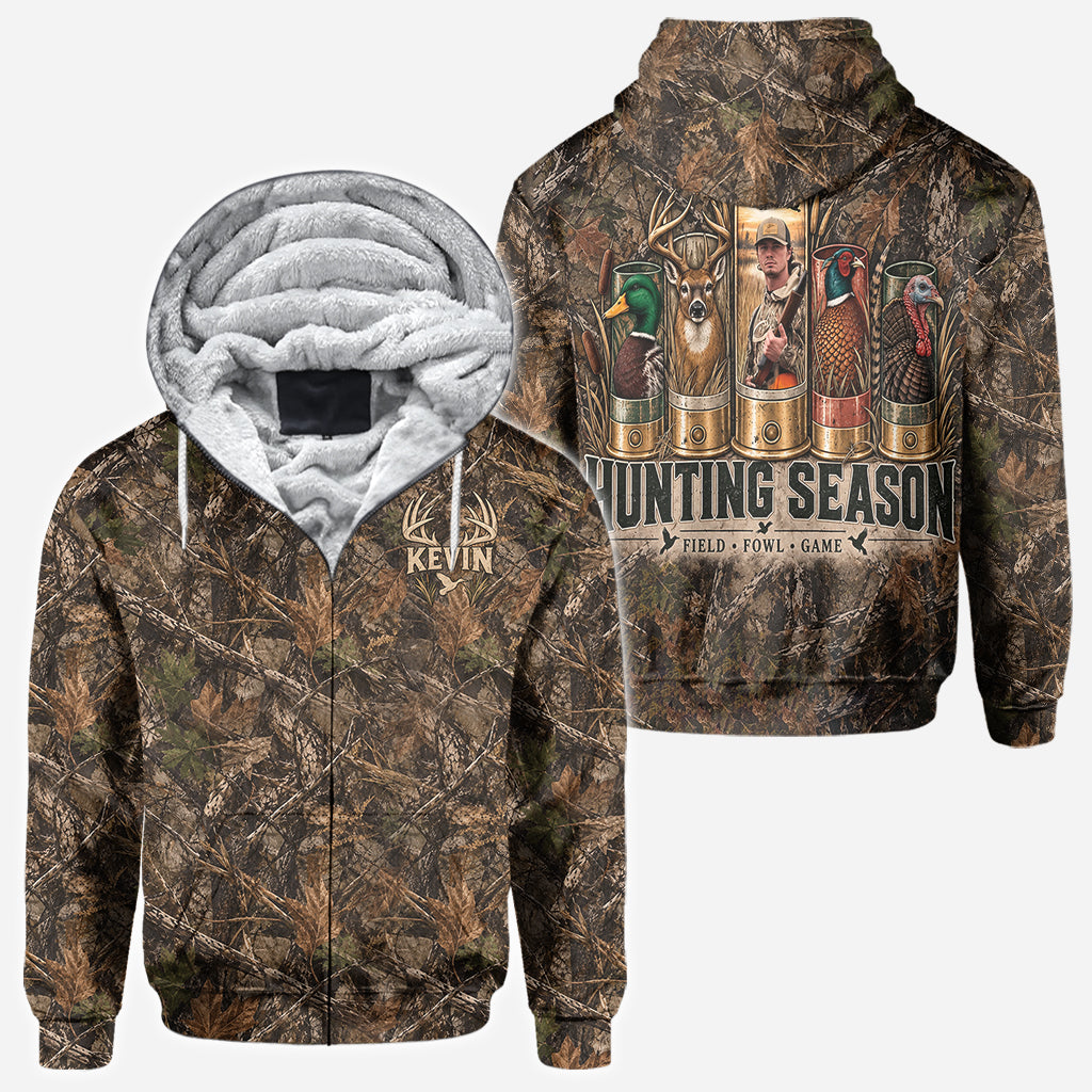 Hunting Season Camo Shirt/ Hoddie - Personalized Hunting All Over Shirt