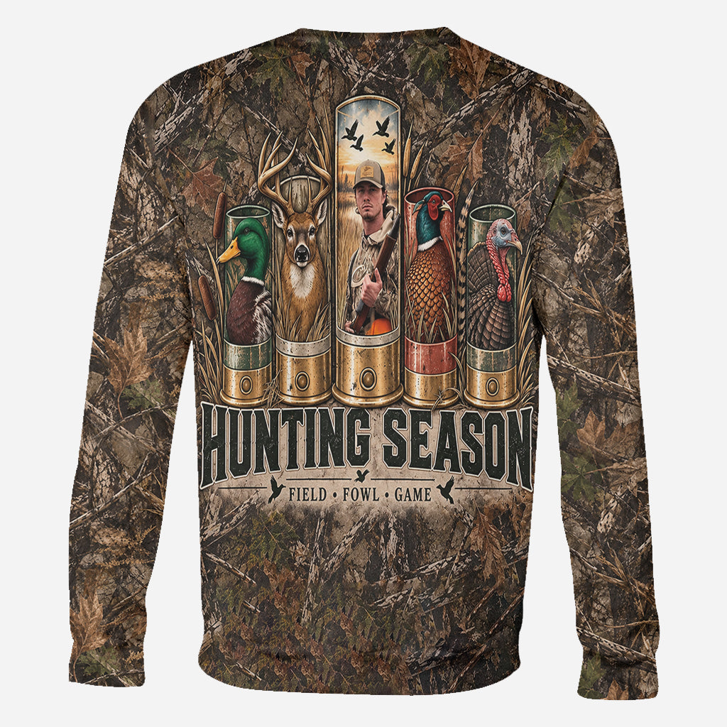 Hunting Season Camo Shirt/ Hoddie - Personalized Hunting All Over Shirt