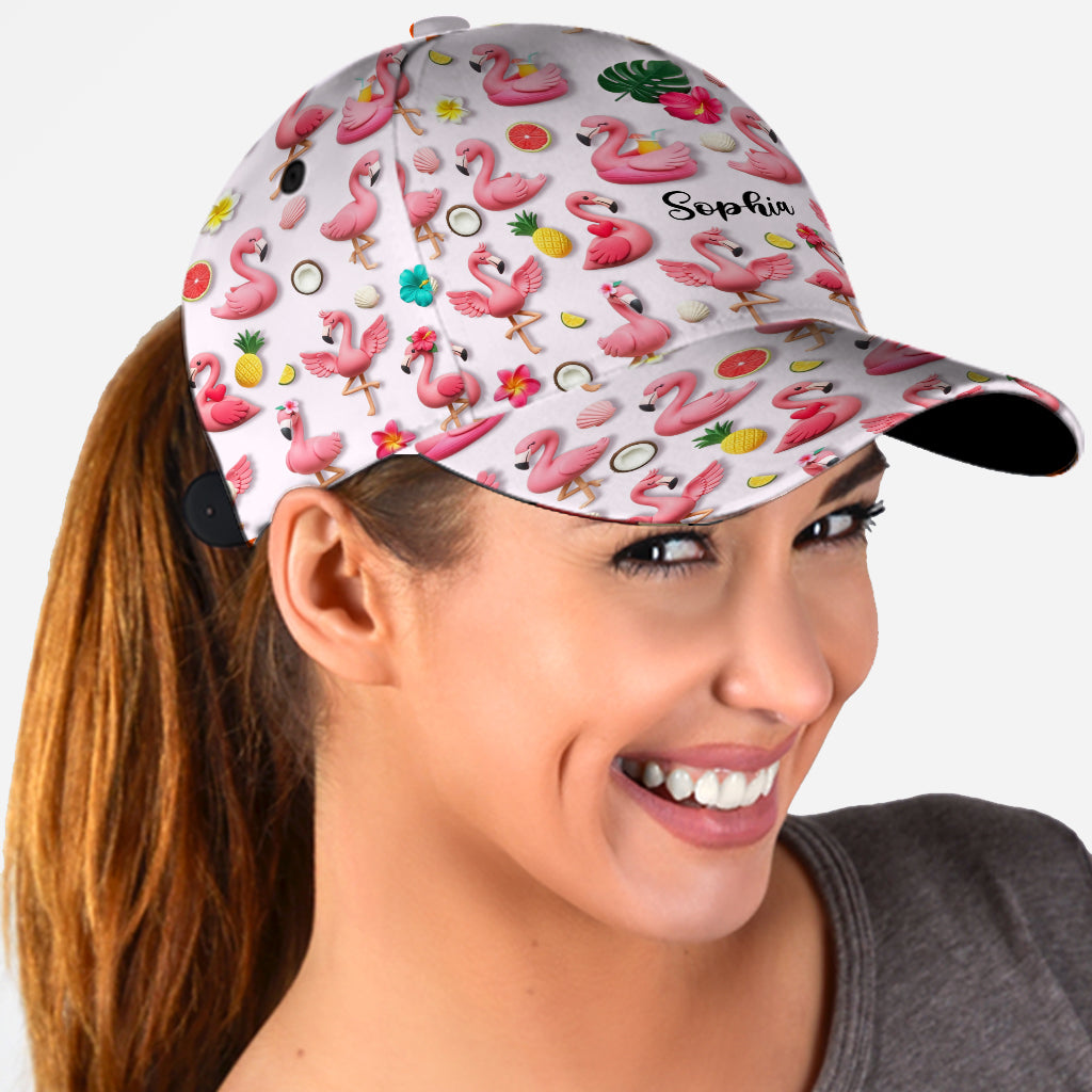 Casquette classique personnalisée « J’adore les flamants roses »