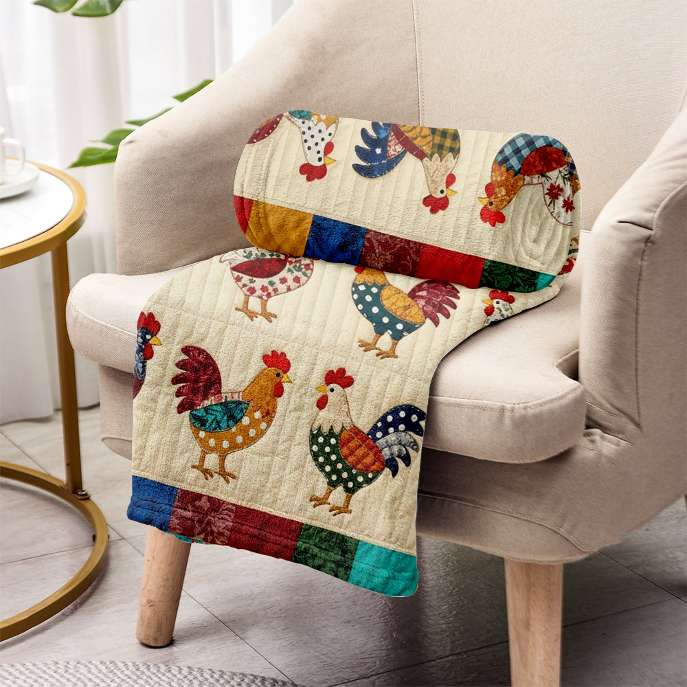 Couverture personnalisée Love Chicken