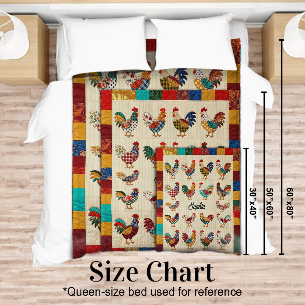 Couverture personnalisée Love Chicken