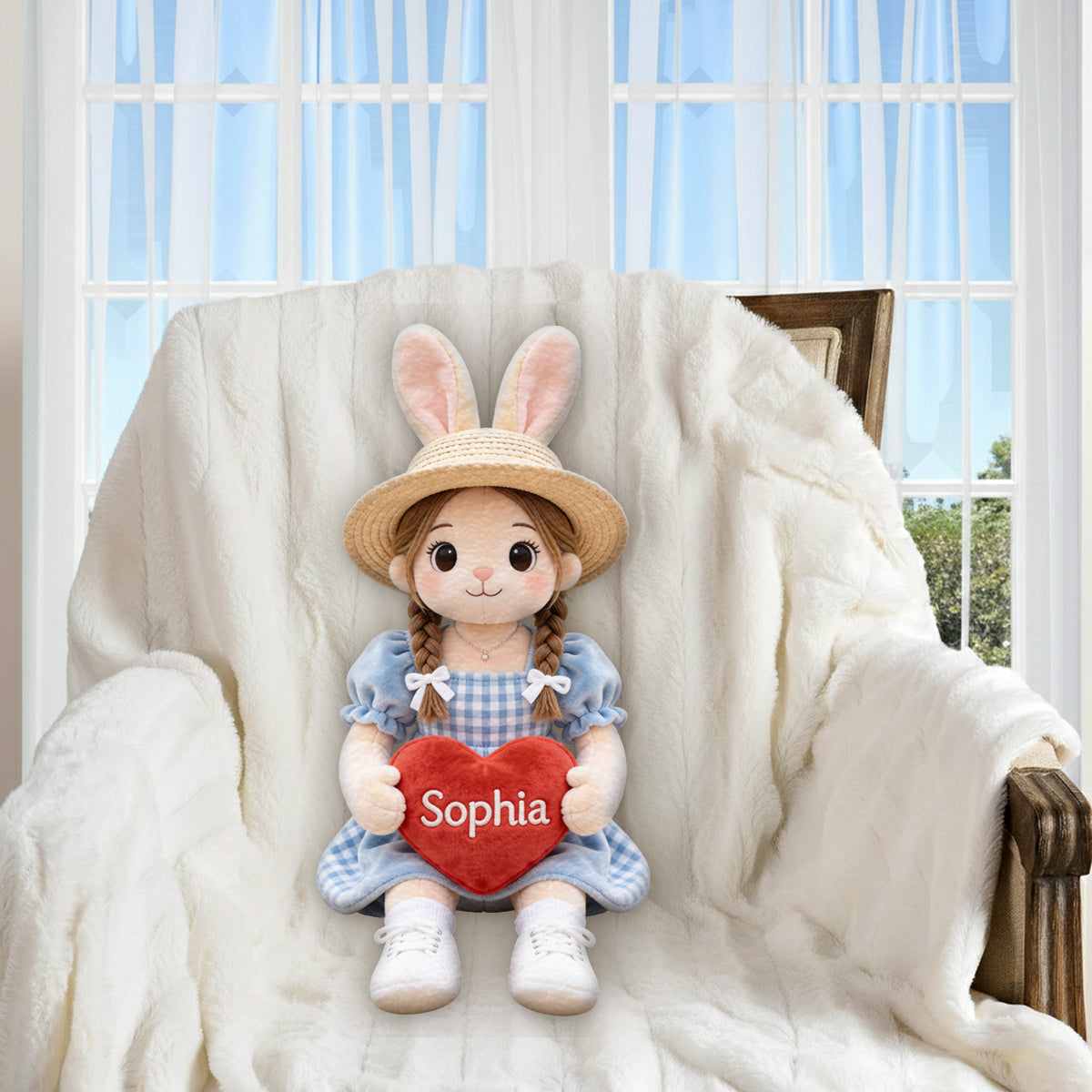 Fursona Style - Coussin en Fausse Fourrure Personnalisé Premium