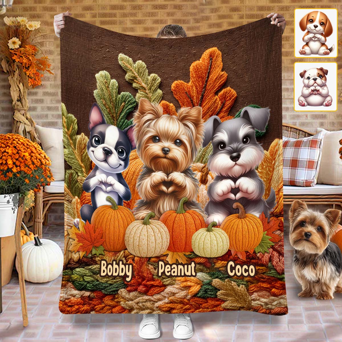 C'est la saison - Couverture personnalisée pour chien