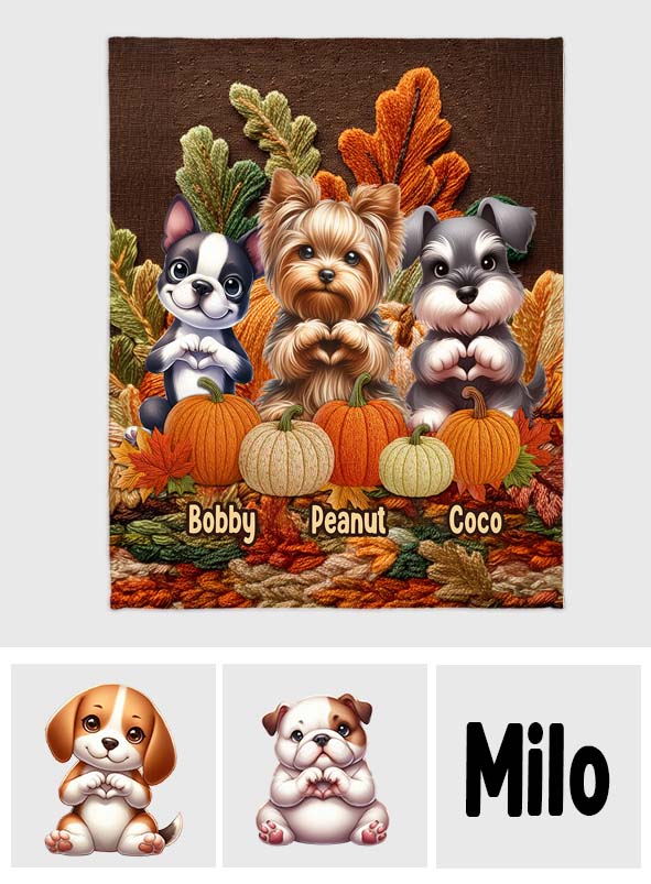 C'est la saison - Couverture personnalisée pour chien