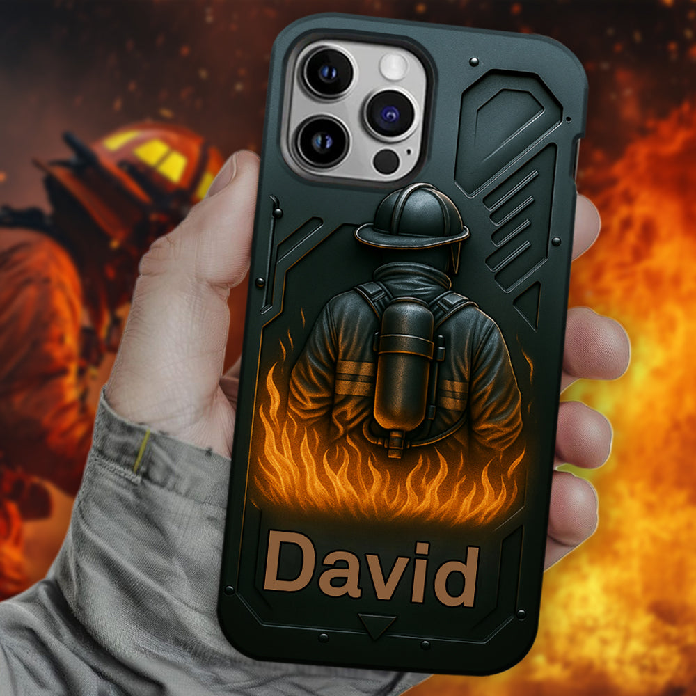 The Strone One - Coque de téléphone personnalisée avec impression intégrale sur le thème des pompiers