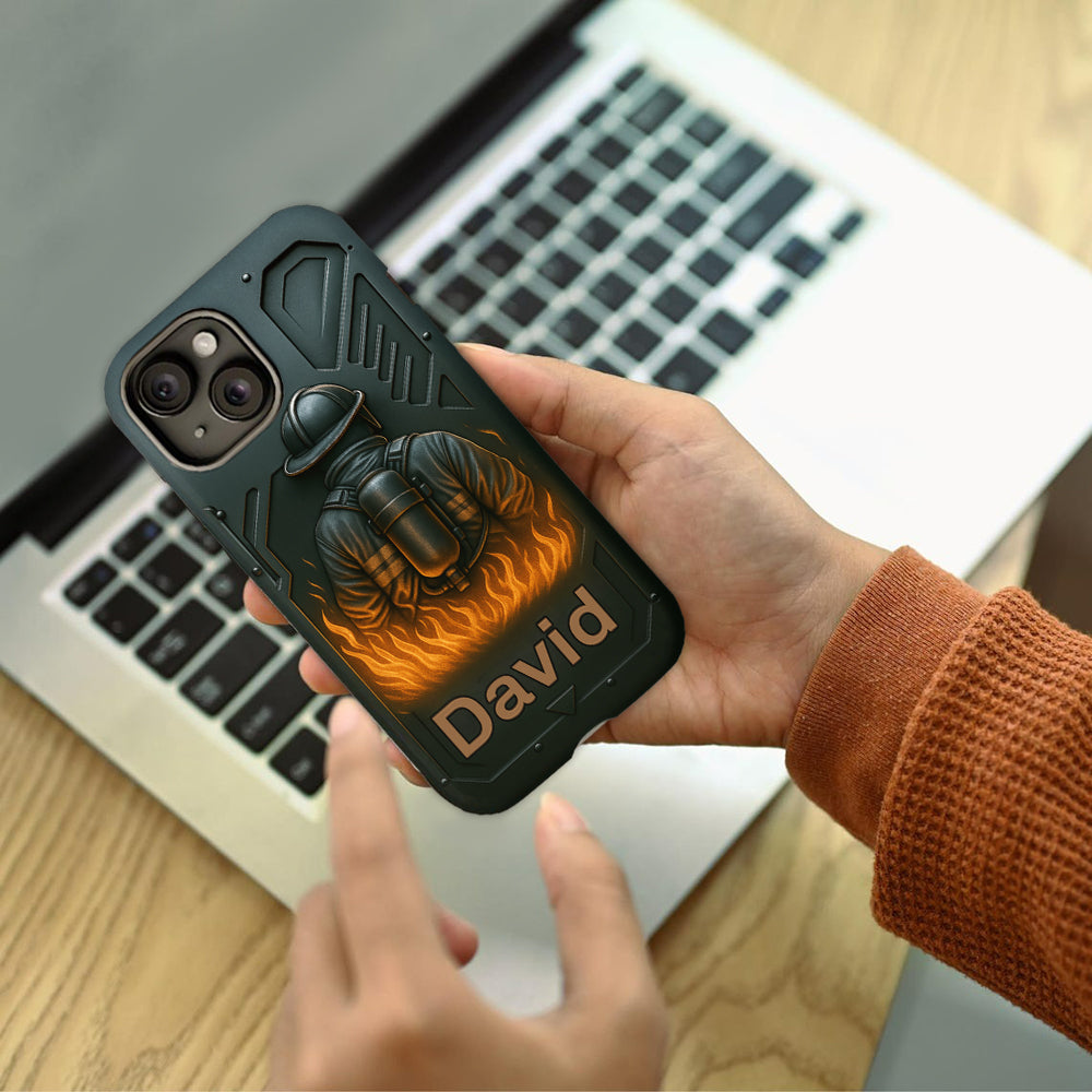 The Strone One - Coque de téléphone personnalisée avec impression intégrale sur le thème des pompiers