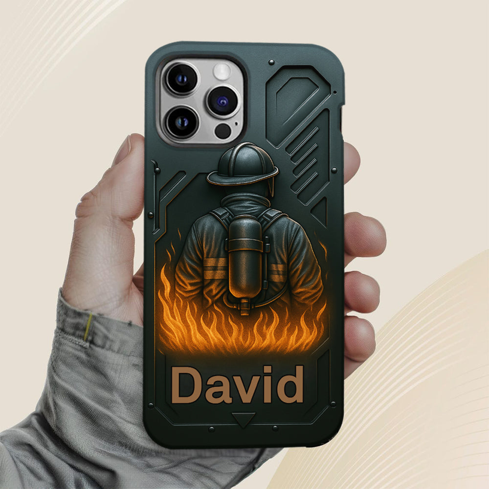 The Strone One - Coque de téléphone personnalisée avec impression intégrale sur le thème des pompiers