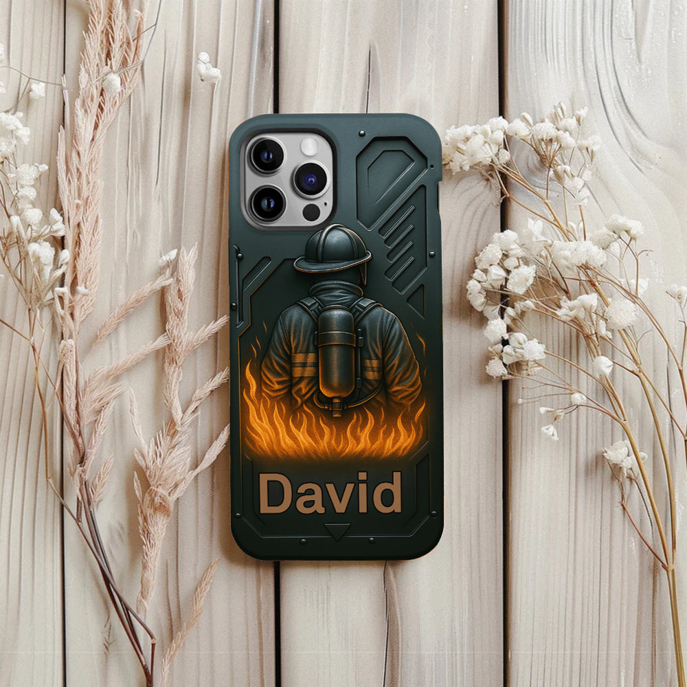 The Strone One - Coque de téléphone personnalisée avec impression intégrale sur le thème des pompiers