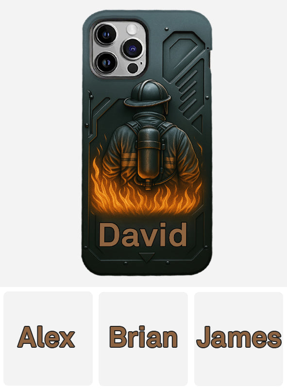 The Strone One - Coque de téléphone personnalisée avec impression intégrale sur le thème des pompiers