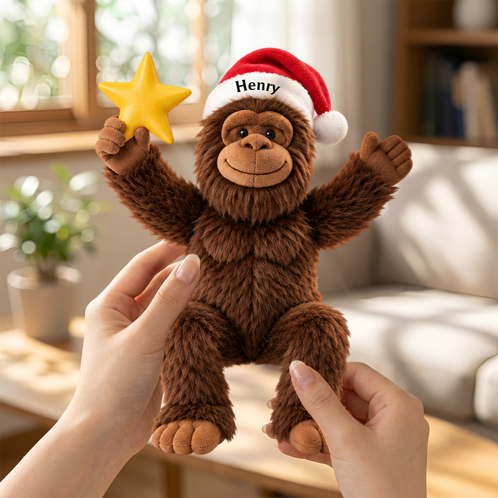 Merry Squatchmas - Personalized Hiking Posable Plush Doll