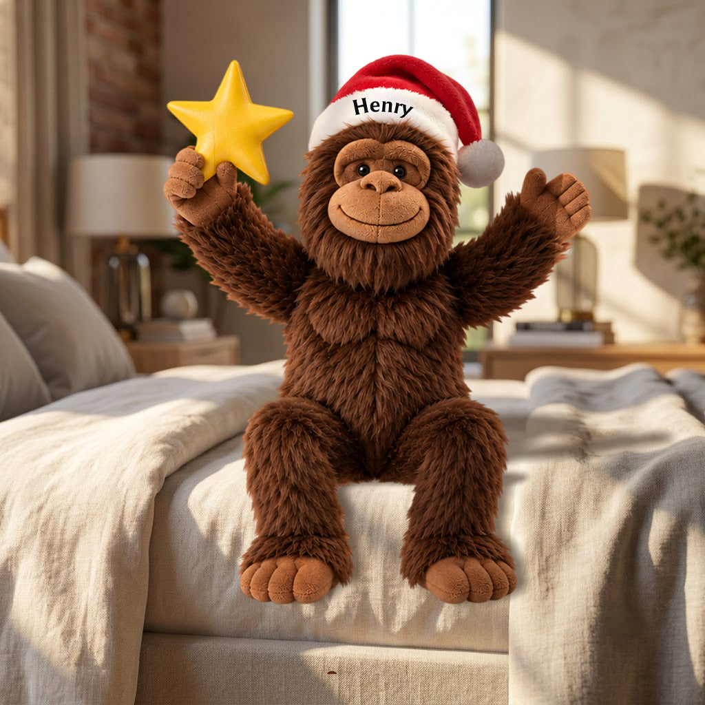 Merry Squatchmas - Personalized Hiking Posable Plush Doll