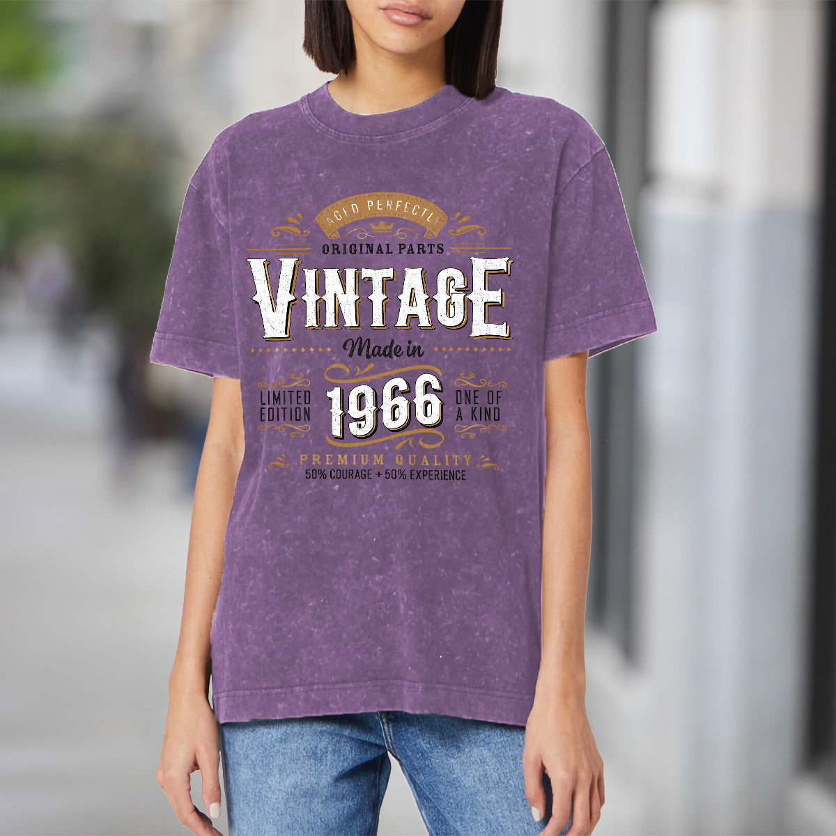 Birthday Gift - Personalized Birthday Washed T-Shirt