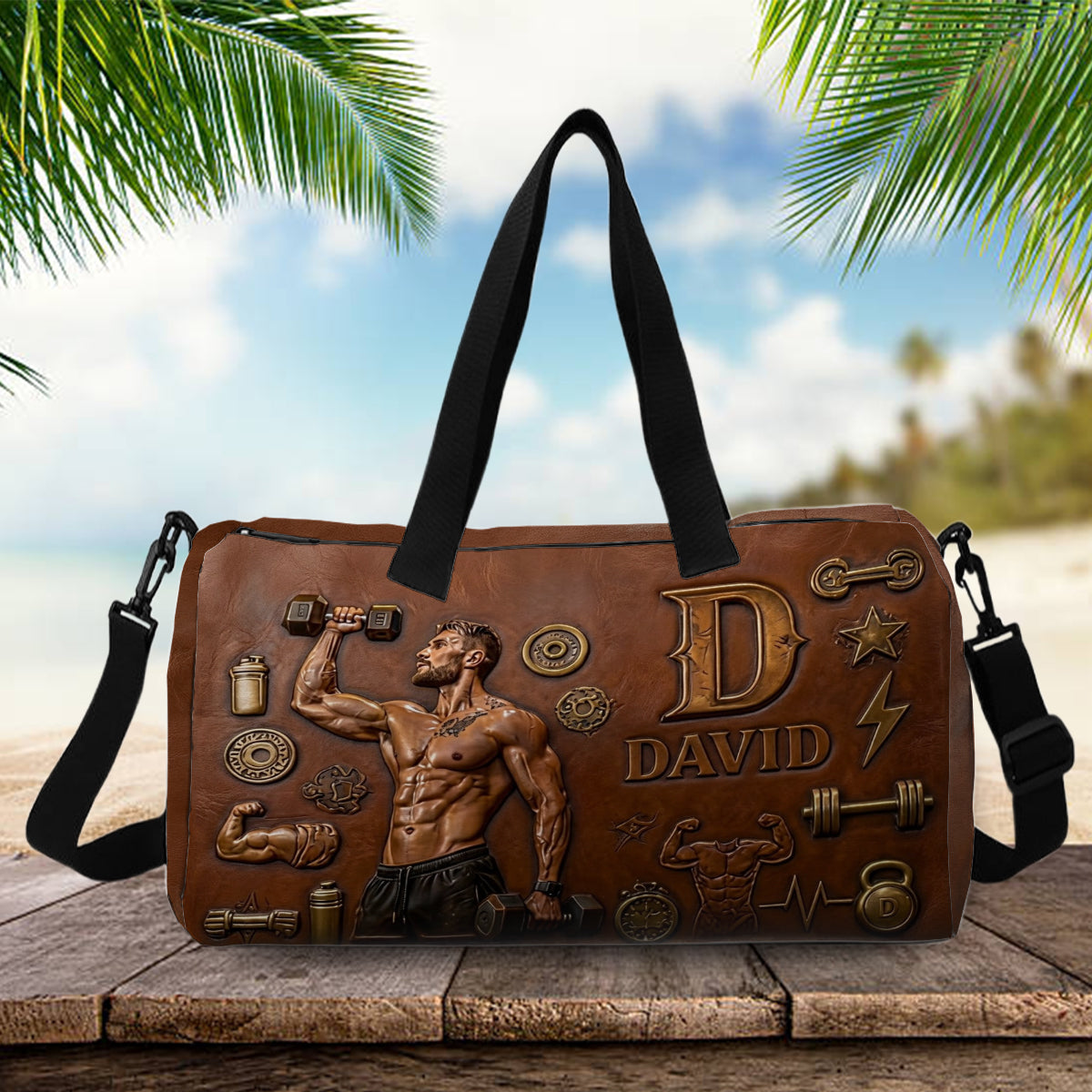 Love Gym - Personalisierte Fitness-Duffle-Tasche