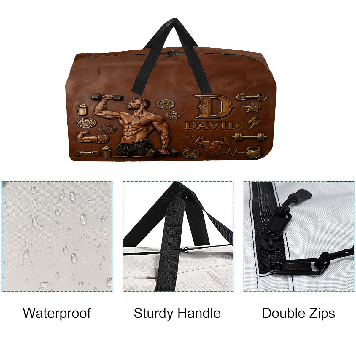 Love Gym - Personalisierte Fitness-Duffle-Tasche