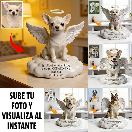 Tus Hélas Estaban Listas Pero Mi Corazón No - Placa Acrílica Personalizada con Forma Personalizada de Perro