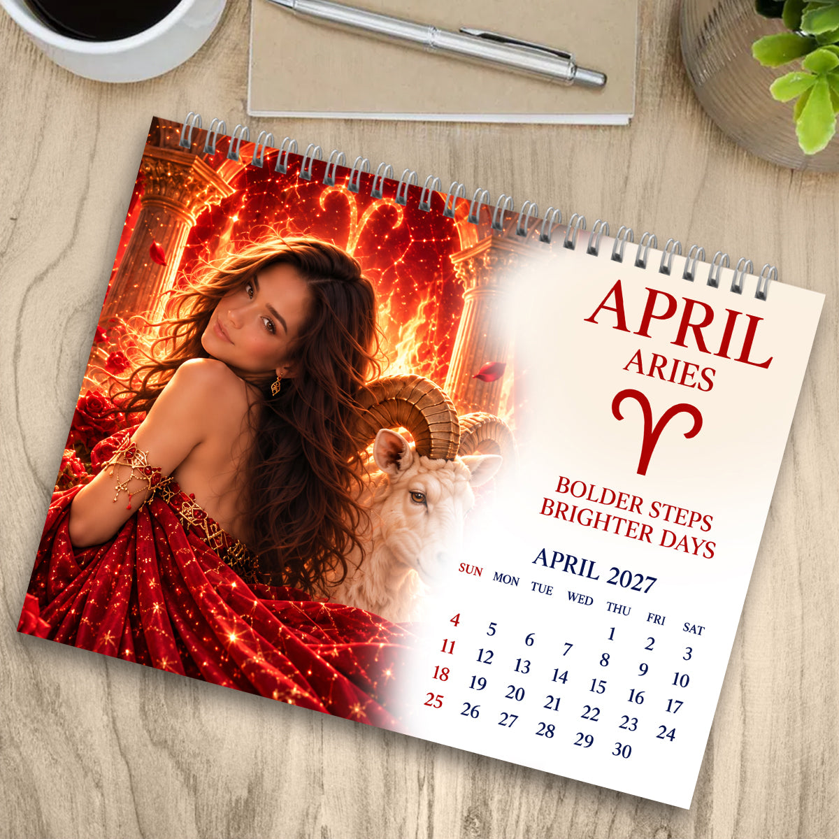 Zodiac Sign Inspiration - Personalized Horoscope Desk Calendar