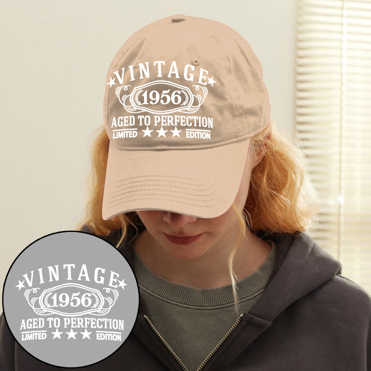 Geburtstagsgeschenk - Personalisierte bestickte klassische Mütze
