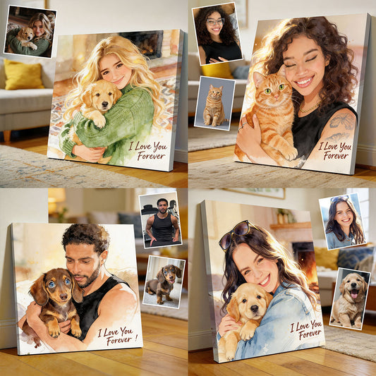 Benutzerdefiniertes Foto - Personalisierte Hundeleinwand und Poster