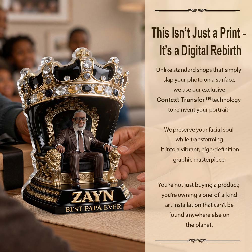 Custom Any Photo - Personalized Father Custom Shaped Acrylic Plaque