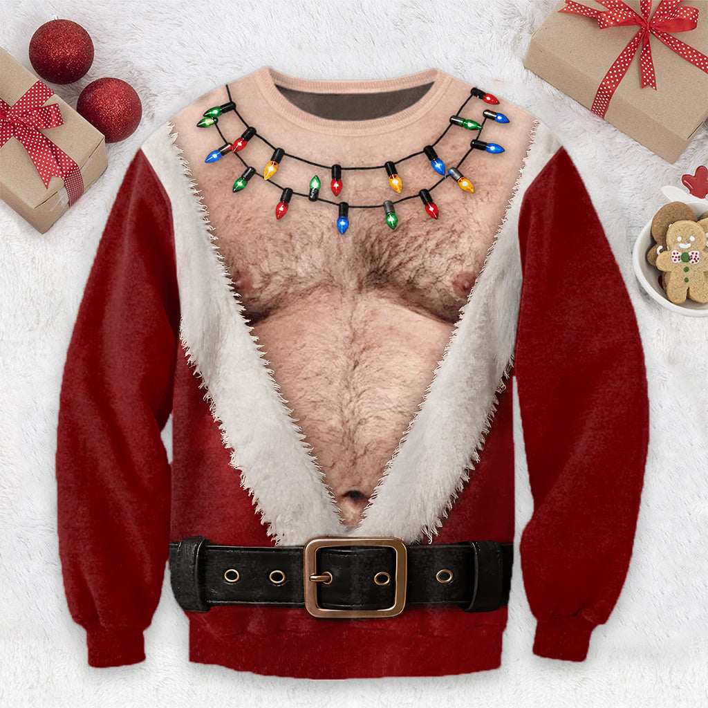 Lustiges Weihnachtsgeschenk, Weihnachtsgeschenk für Männer, Personalisierte Geburtstagsgeschenke für Ehemann, Sohn, Enkel, Bruder, Opa, Papa, sich selbst - Personalisierter Spicy Couple Ugly Sweater