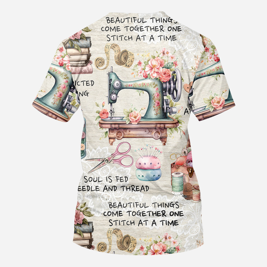 Sew Addicted To Sewing - Personalized Sewing All Over Shirt
