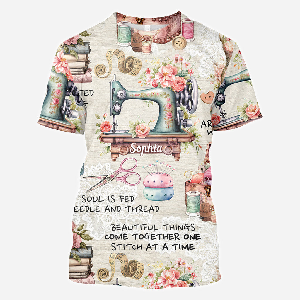 Sew Addicted To Sewing - Personalized Sewing All Over Shirt