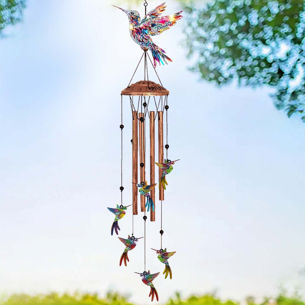 Magnifiques colibris - Carillon éolien colibri personnalisé avec breloques