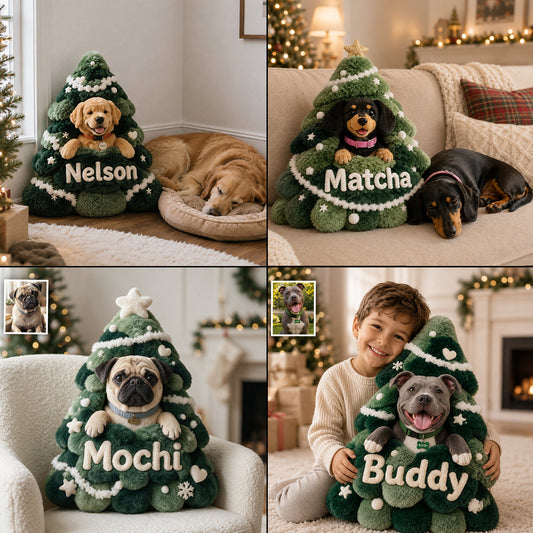 Fröhliche Hundetage - Personalisierbares Premium Kunstfellkissen