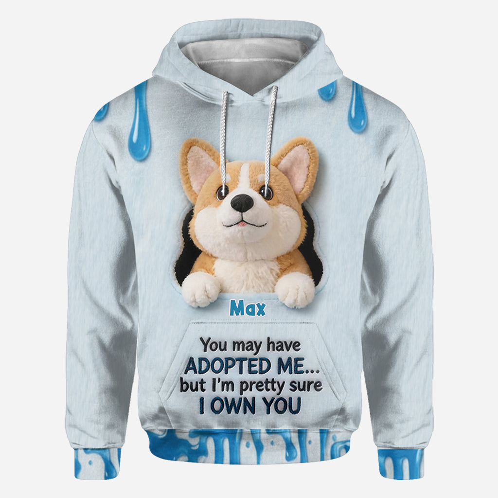 Du hast vielleicht adoptiert - Personalisiertes T-Shirt mit Hundemotiv