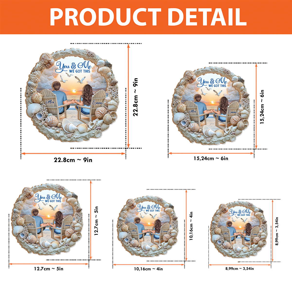 You And Me We Got This - Personalized Couple 2 Layered Window Hanging Suncatcher