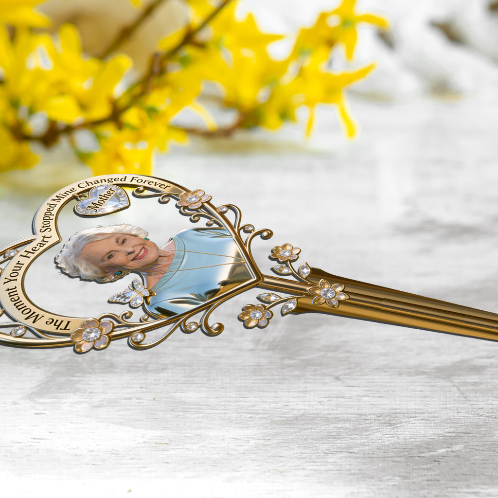 Der Moment, als dein Herz aufhörte zu schlagen – Personalisierte Gedenktafel aus Acryl für den Garten / Acryl-Gedenktafel