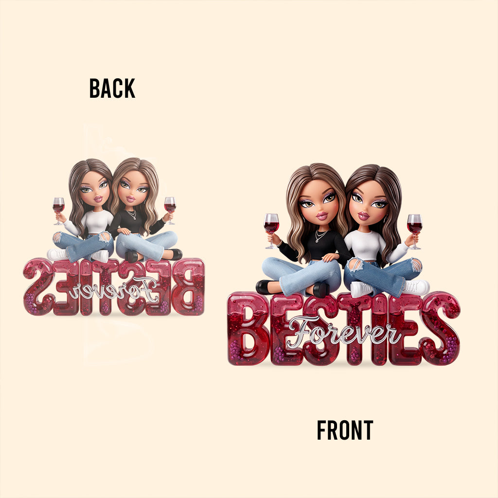 Y2K Besties Party Doll - Personalized Bestie Custom Shaped Acrylic Plaque