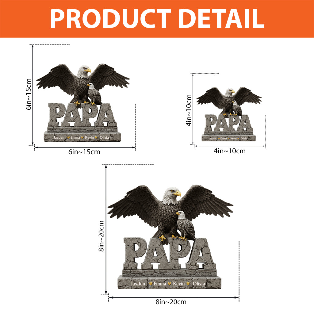 Best Dad Ever - Personalized Father Custom Shaped Acrylic Plaque